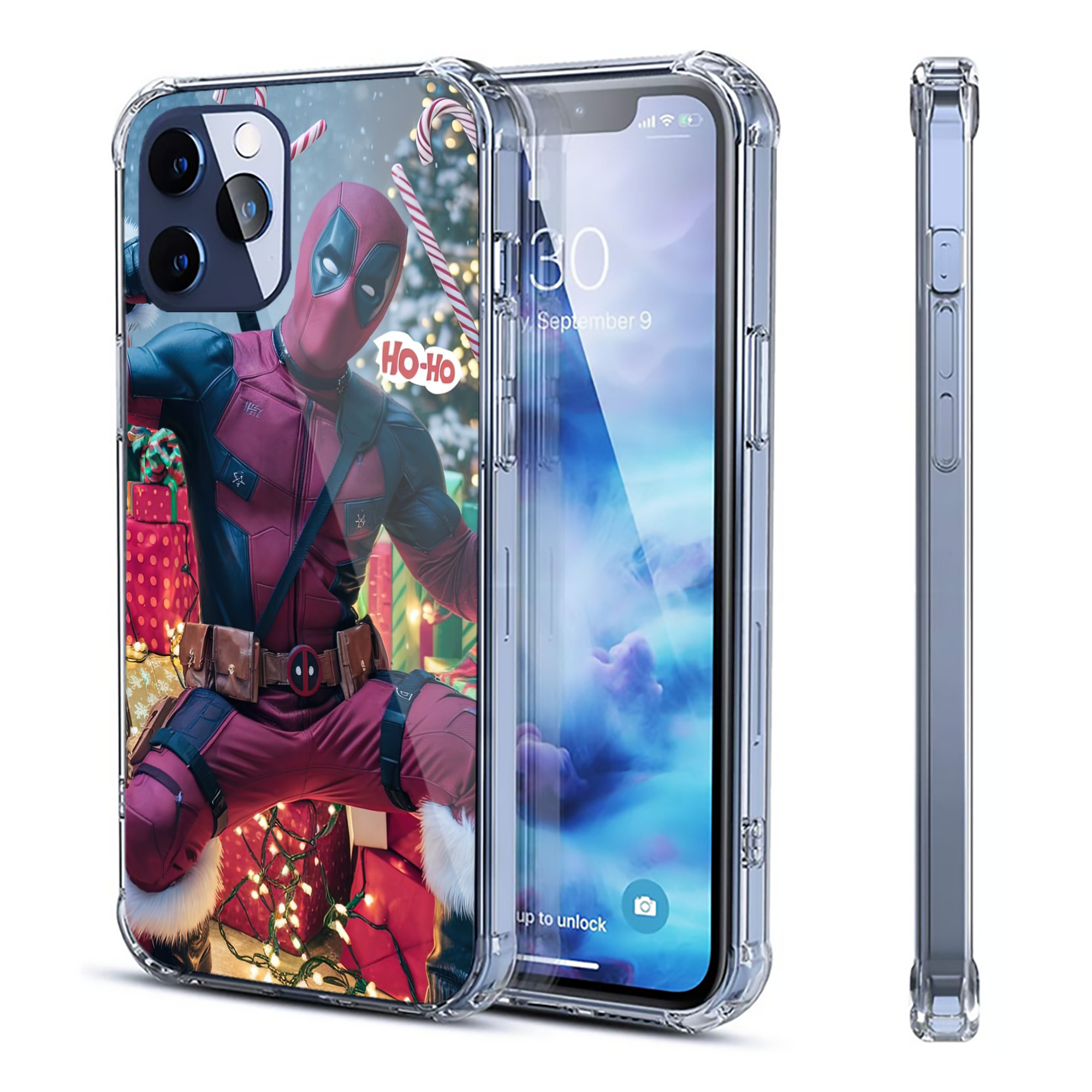 （画像用） Deadpool デッドプール 【iPhone 12シリーズ対応】透明スマホケース（クリアソフトケース）